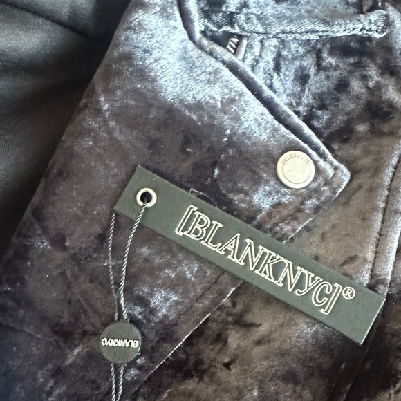 Blank NYC Black Velvet Leather Jacket - Picture 3 of 3